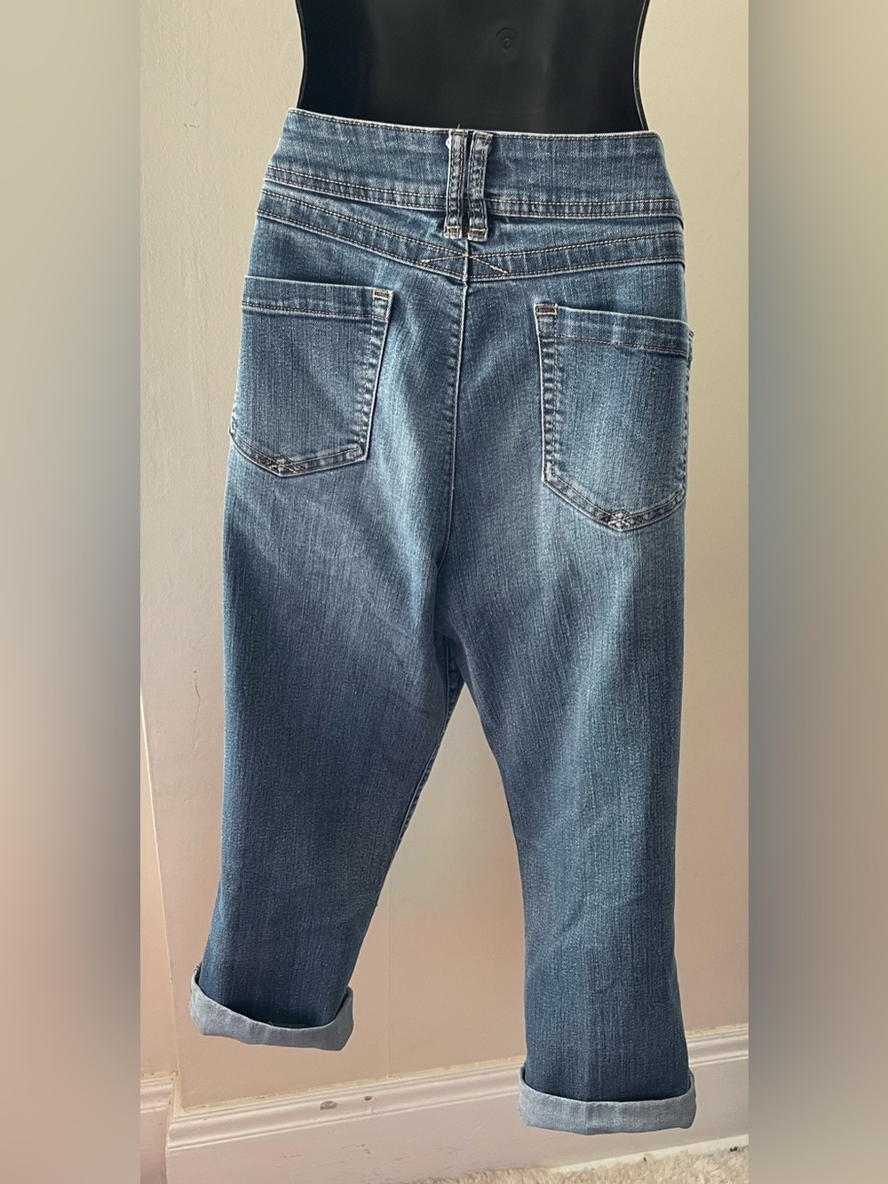 Revolution Claire Mid-Rise Blue Ankle Jeans Size 31 - Picture 3 of 10